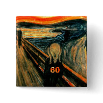 60th Birthday Pinback Buttons