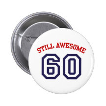 60th Birthday Button