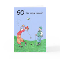 60th Birthday Card for a Golfer