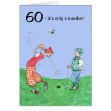 60th Birthday Card for a Golfer