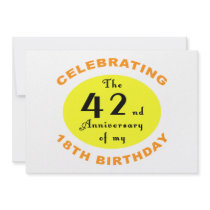 60th Birthday Gag Gift Custom Invites