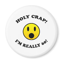 60th Birthday Gag Gifts Refrigerator Magnets