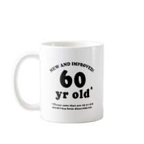 60th Birthday Gag Gifts Mugs