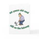 60th Birthday Golfer Gag Gift cards
