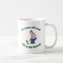 60th Birthday Golfer Gag Gift Coffee Mugs