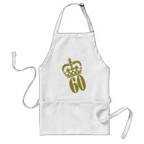 60th Birthday - Number – Sixty Apron