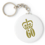 60th Birthday - Number – Sixty Key Chains