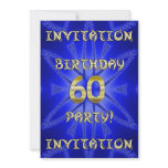 60th Birthday party invitation