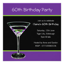 60th Birthday Party Invitation