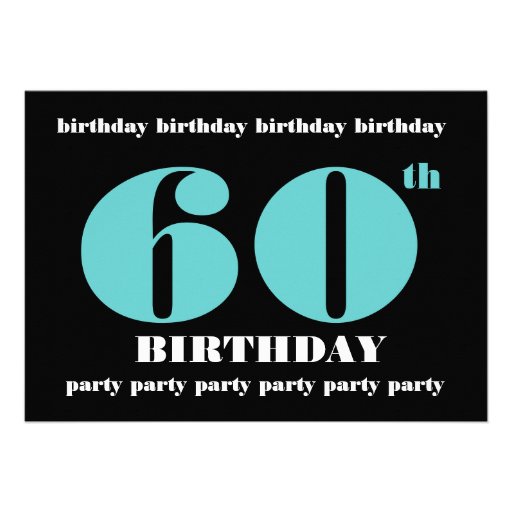 60th Birthday Party Invitation Template 60th Birthday Party Invitation Template