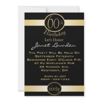 60th Birthday Party Invitations