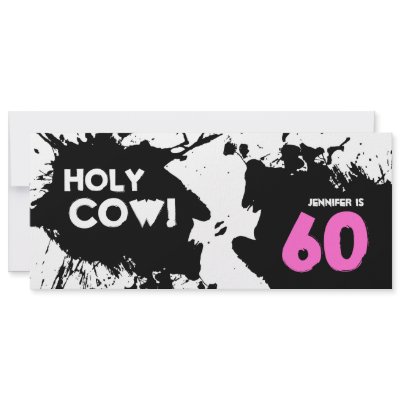 cow party invitations