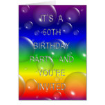 60th Birthday Party Invite Card