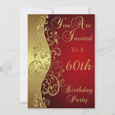 60th Birthday Invitations on 60th Birthday Party Personalised Invitation By Nightsweatsdiva