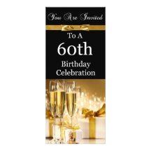 60th Birthday Party Personalised Invitation
