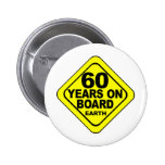 60th Birthday Pinback Buttons