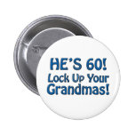60th Birthday Pinback Buttons