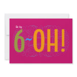 60th Birthday - the Big 6-OH! Personalized Announcements