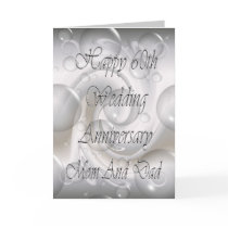 60th Wedding Anniversary For Mum And Dad Card