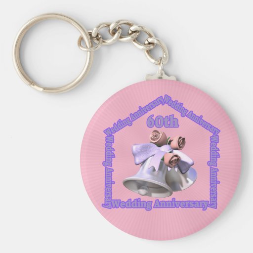 60th Wedding Anniversary Gifts Key Chain