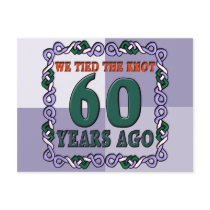 60th Wedding Anniversary Gifts Postcards