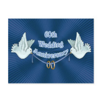 60th Wedding Anniversary Gifts Postcard