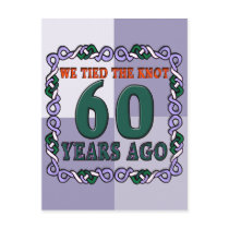 60th Wedding Anniversary Gifts Post Cards