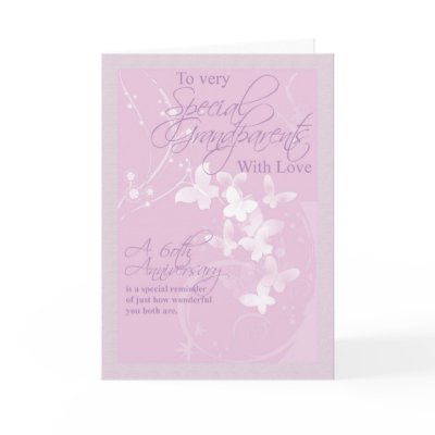 60th Wedding Anniversary Grandparents Greeting Card by moonlake