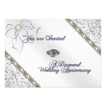 60th Wedding Anniversary Invitation Card