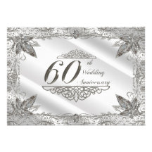60th Wedding Anniversary Invitation Card