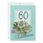 60th Wedding Anniversary Invitation Hellebores