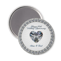 60th Wedding Anniversary Magnet