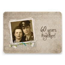 60th Wedding Anniversary Open House Custom Announcement
