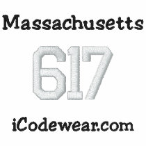 617 Boston Embroidered Hoody