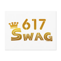 617 Massachusetts Swag Postcard