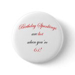 61 Birthday Spanking Pin