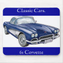 61CorvetteGlitzie, 61 Corvette, Classic Cars. mousepads