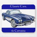 61CorvetteGlitzie, 61 Corvette, Classic Cars. mousepads