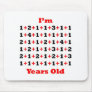 62 Years old Blk Red Mouse Pads