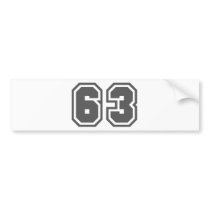 63 BUMPER STICKERS