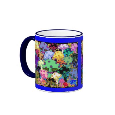 64 Mushrooms Coffee Mugs by hadleymonster