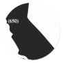 650 Area Code Tshirt, Bay Area, California Stickers