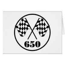 650 Chequered Flags Greeting Card