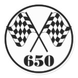 650 Chequered Flags stickers