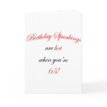 65 Birthday Spanking Cards