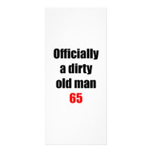 65  Dirty Old Man Customised Rack Card