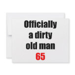 65  Dirty Old Man invitations