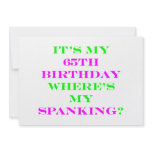 65 Where's my spanking 2 invitations