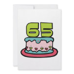 65 Year Old Birthday Cake Invites