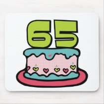 65 Year Old Birthday Cake Mousepads